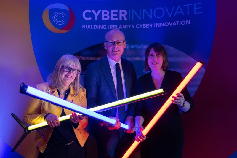Donna, Simon, Josette posing for Cyber Innovate