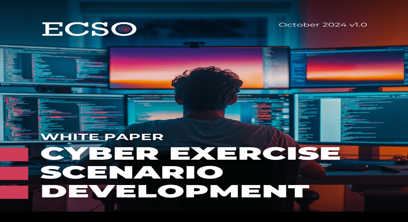 cyber security white paper on exercise scenario development man in front of lots of monitors