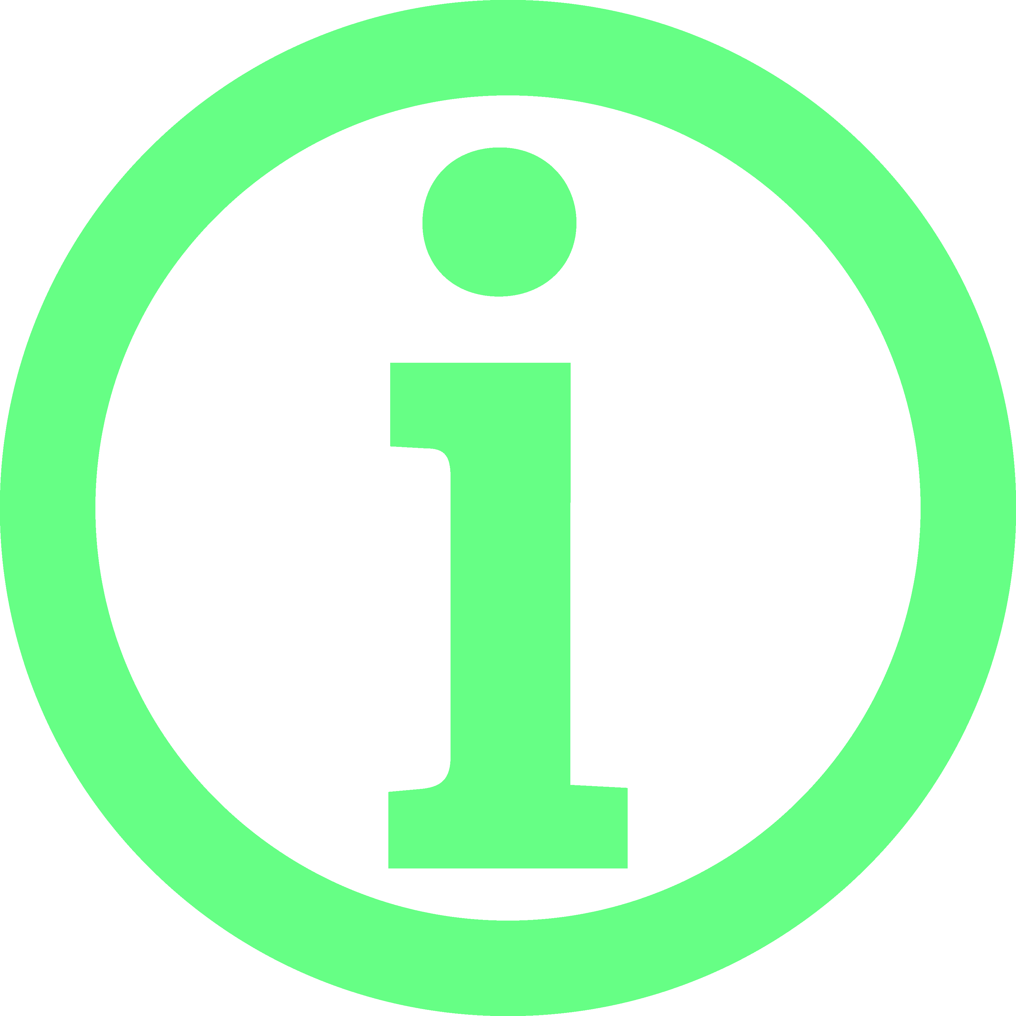Information Circle Green