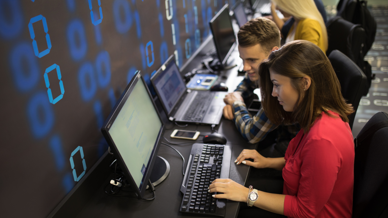 Students programming
